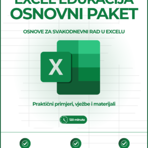 EXCEL EDUKACIJA - OSNOVNI PAKET